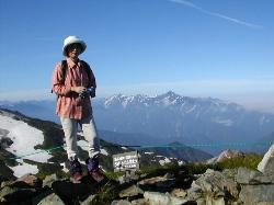 白馬岳山頂にて